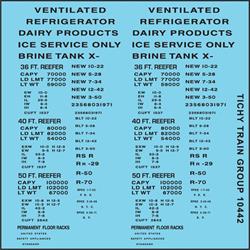 #10442 REEFER DATA 36', 40', 50' BLACK GOTHIC