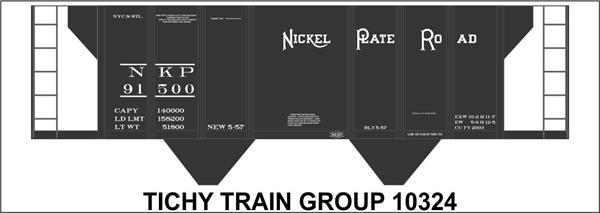 #10324-6N NP COVERED HOPPER 6 SETS