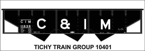 #10401-6 C&IM 3 BAY STEEL HOPPER 6 SETS