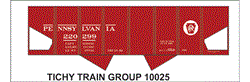 #10025-6N PRR GLD HOPPER (USRA) 6 SETS