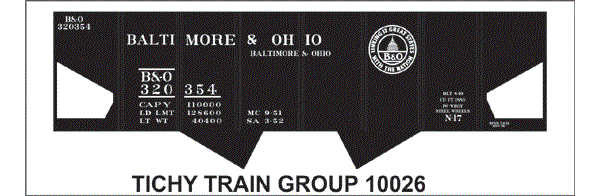 #10026O B&O N17 HOPPER (USRA)