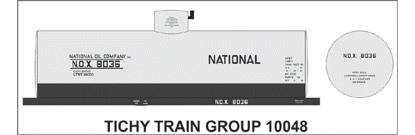 10048-6 NATIONAL OIL CO 8000 GAL TANK 6 SETS
