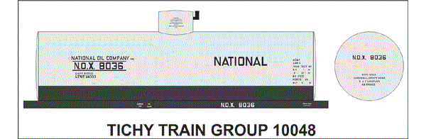 10048O NATIONAL OIL CO 8000 GAL TANK