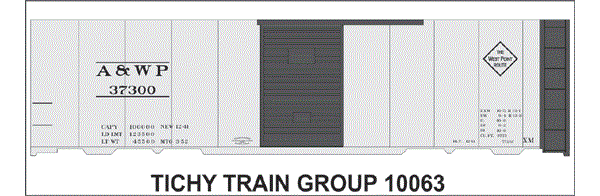 10063-6N A&WP 40' STEEL BOXCAR 6 SETS