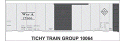 10064-6 W of A 40' STEEL BOXCAR 6 SETS