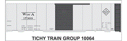 10064-6O W of A 40' STEEL BOXCAR 6 SETS