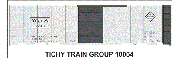 10064-6S W of A 40' STEEL BOXCAR 6 SETS