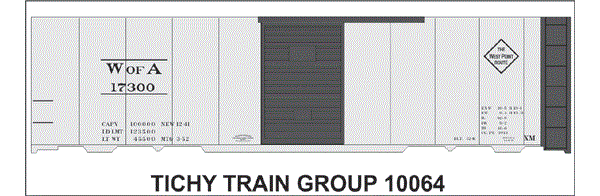 10064-6N W of A 40' STEEL BOXCAR 6 SETS