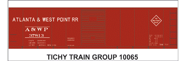 10065-6N A&WP 40' STEEL BOXCAR 6 SETS