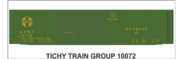 10072S AT&SF 50' STEEL EXPRESS BOXCAR