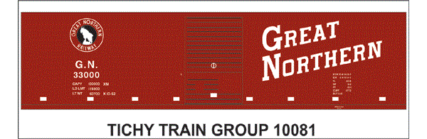 #10081-6 GN 40' STEEL BOXCAR 6 SETS
