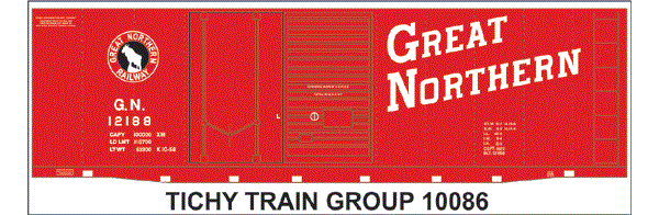 #10086S GN 40' DOUBLE DOOR STEEL BOXCAR 