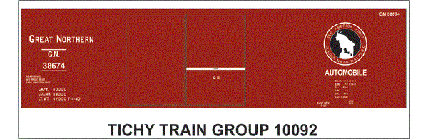 #10092S GN 40' AUTOMOBILE BOXCAR