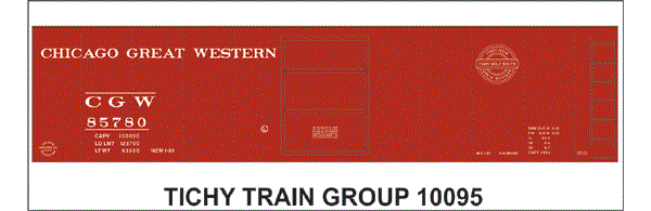 #10095S CGW 40' STEEL BOXCAR