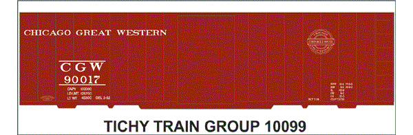 #10099S CGW 40' STEEL BOXCAR