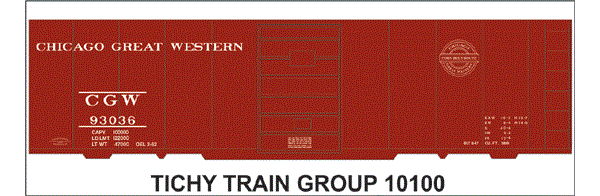 #10100O CGW 40' STEEL BOXCAR