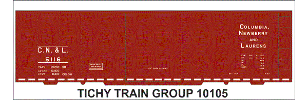 #10105-6 C.N.&L. 40' STEEL BOXCAR 6 SETS