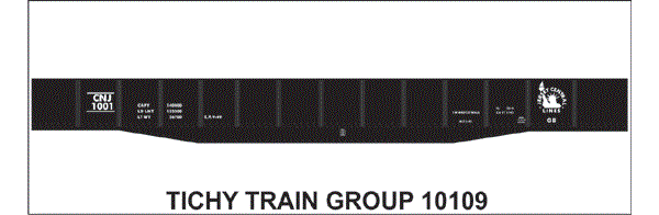 #10109-6 CNJ 53' STEEL GONDOLA 6 SETS