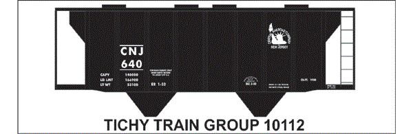 #10112-6S CNJ CEMENT COVERED HOPPER 6 SETS