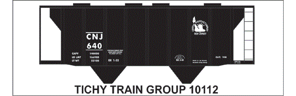 #10112-6 CNJ CEMENT COVERED HOPPER 6 SETS