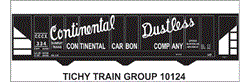 #10124-6S CONTINENTAL CARBON BLACK HOPPER 6 SETS