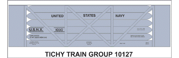 #10127O US NAVY HELIUM TANK CAR