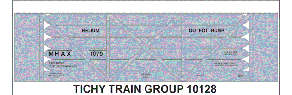 #10128-6N US DEPT OF THE INTERIOR HELIUM TANK CAR 6 SETS