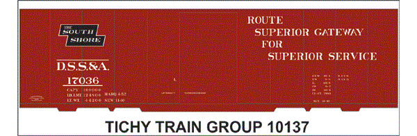 #10137-6S DSS&A 40' STEEL BOXCAR 6 SETS