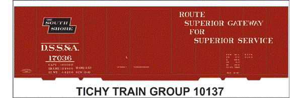 #10137-6O DSS&A 40' STEEL BOXCAR 6 SETS