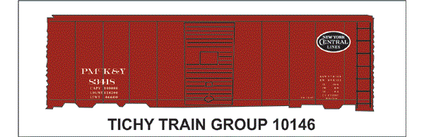 #10146-6 P&LE or PMK&Y 40' USRA REBUILT BOXCAR 6 SETS