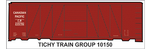 #10150-6 CP 40' SS USRA CLONE BOXCAR 6 SETS