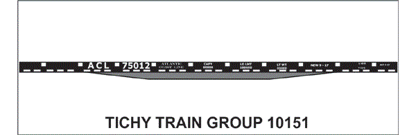 #10151-6S ACL 40' EARLY FLATCAR 6 SETS