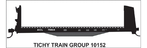 #10152-6S ACL 40' PULPWOOD FLATCAR 6 SETS