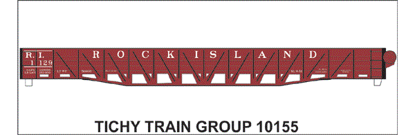 #10155-6 RI 53' WAR EMERGENCY GONDOLA 6 SETS