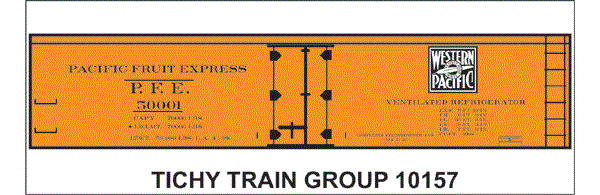 #10157N PFE WP 40' WOOD REEFER DECAL