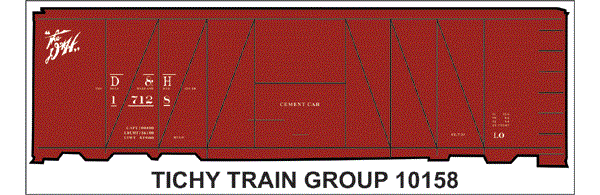 #10158S D&H 40' USRA CEMENT BOXCAR DECAL