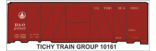 10161-6S B&O SS USRA CEMENT BOXCAR DECAL 6 SETS