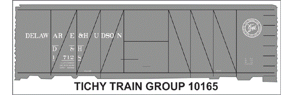 10165N D&H 40' USRA SS BOXCAR DECAL