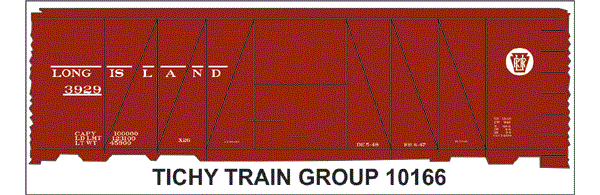 10166O LIRR 40' USRA SS BOXCAR DECAL