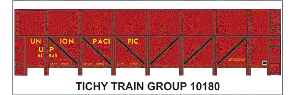 10180N-6 UP 41' GS STL BEET GONDOLA YEL DECAL 6 SETS