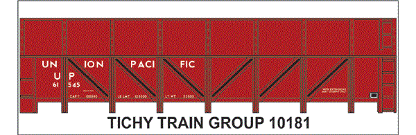 10181-6 UP 41' GS STL BEET GONDOLA WHT DECAL 6 SETS