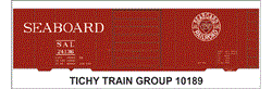 10189 SAL 40' STL BOXCAR DECAL