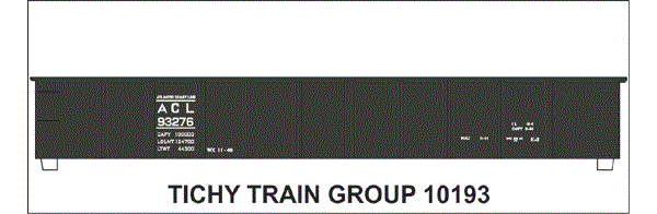 10193N-6 ACL 42' STEEL GONDOLA DECAL 6 SETS