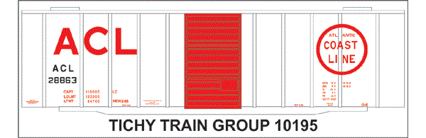 10195 ACL 40' STEEL BOXCAR DECAL
