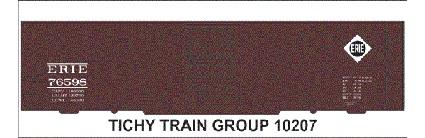 10207N ERIE 40' STEEL BOXCAR DECAL