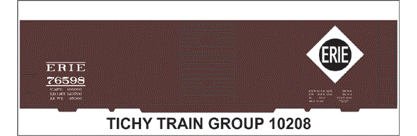 10208N ERIE 40' STEEL BOXCAR DECAL