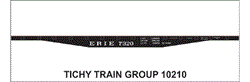 10210 ERIE 50' STEEL FLATCAR DECAL