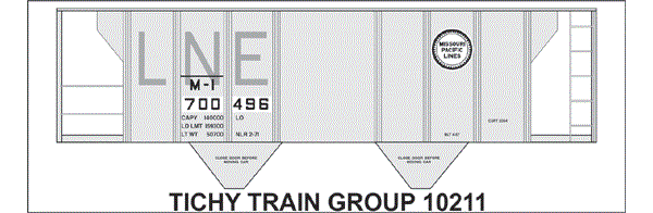 10211-6 MP COVERED CEMENT HOPPER DECAL 6 SETS