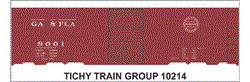 10214 GA & FLA 40' STEEL BOXCAR DECAL