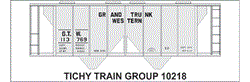 10218 GTW COVERED CEMENT HOPPER DECAL